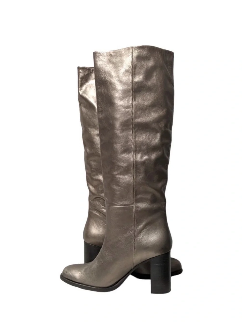 FREE PEOPLE Grayson Knee High Bronze Leather Boots NWOT